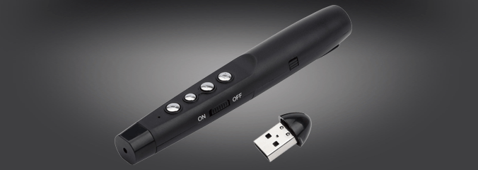 P1000 Black Wireless Laser PowerPoint Presenter - P02